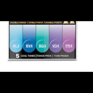 Chameleon Color Tones Double-Ended Marker Pens (5 pc set ) in Cool​​​​​​